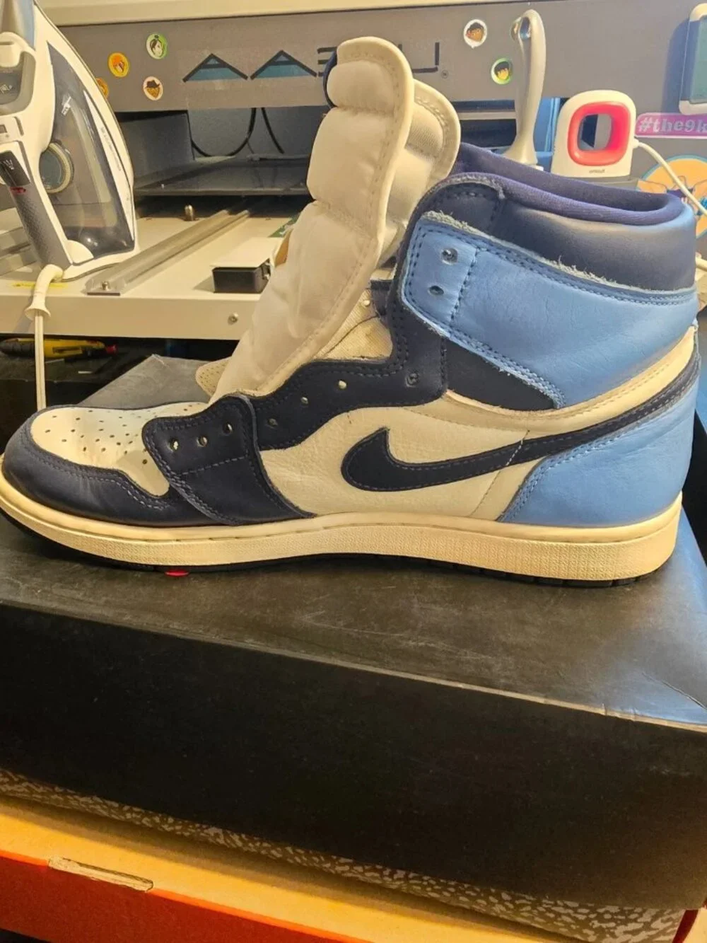 Jordan 1 Retro OG High Obsidian UNC 2019, 666088-140